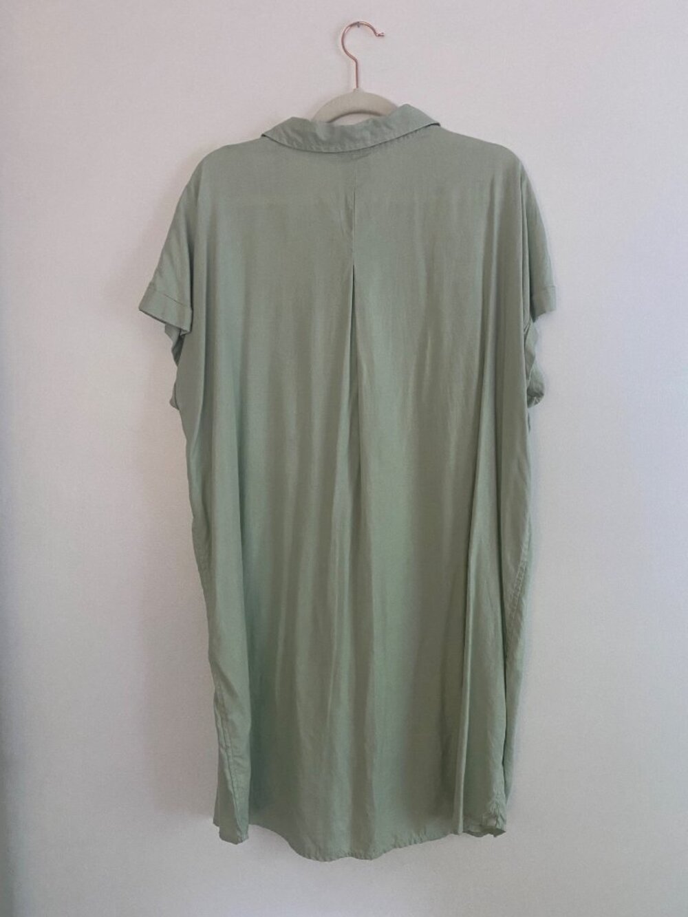 Wonderly Pistachio Green Button-Down Shirt Dress Size XL - Picture 5 of 6